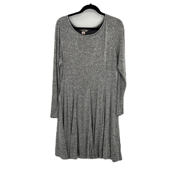 Anthropologie Dolan Neige Brushed Fleece Knit Sweater Dress Gray Long Sleeve XL - Picture 5 of 13
